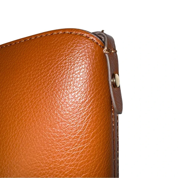 DRAPER JAMES Elle Convertible Tote Bag Brown Flower Charm - Picture 5 of 13